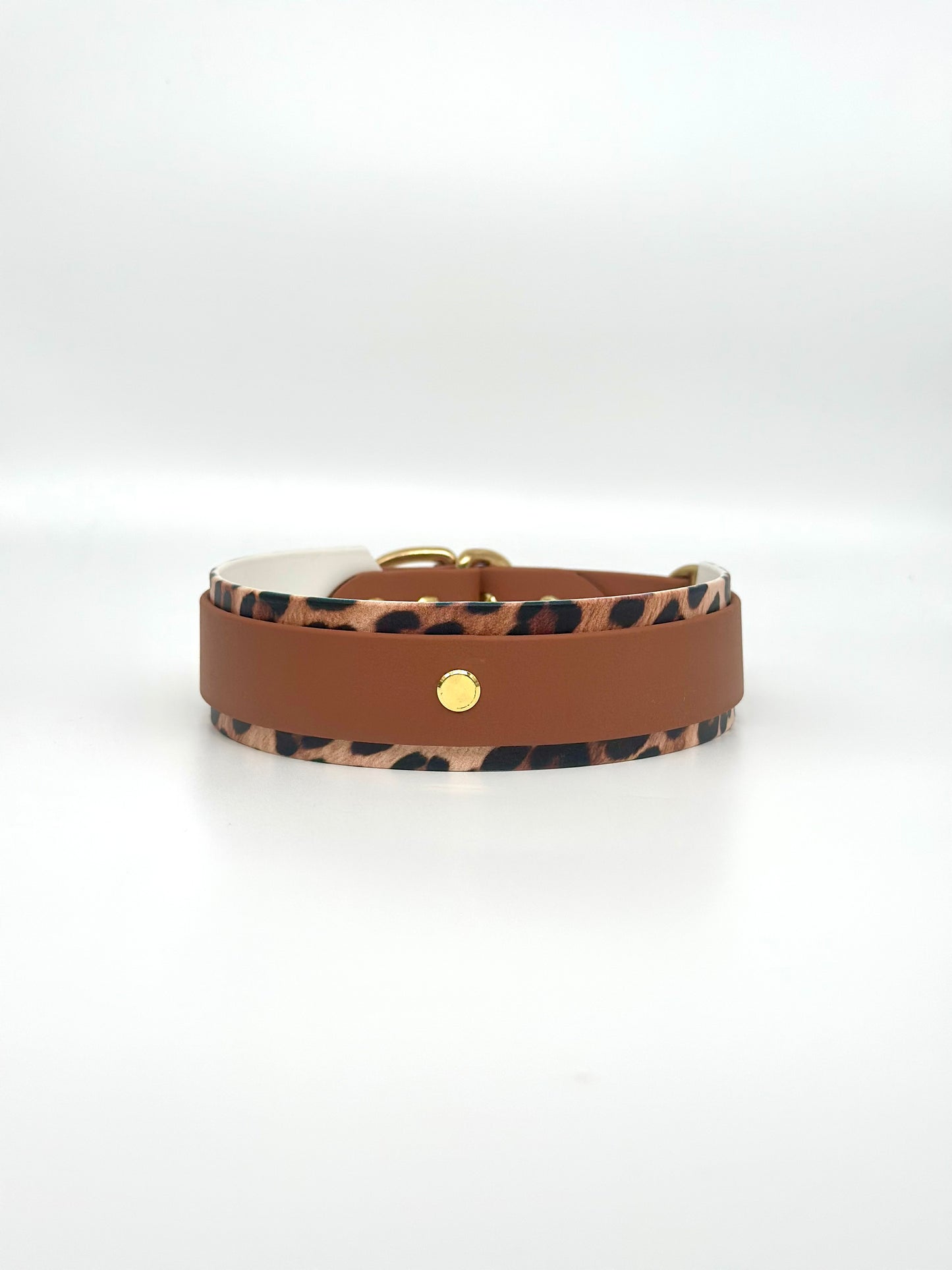 *Sonderedition* Leopard Biothane Zugstopphalsband 38cm - 43 cm